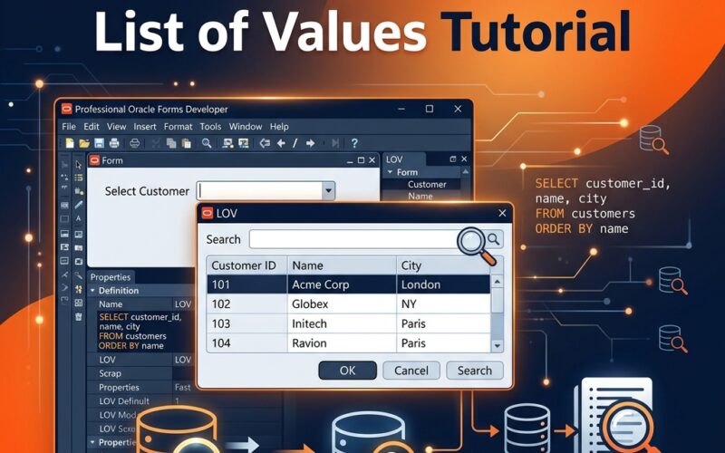 Oracle Forms LOV (List of Values) — Complete Tutorial