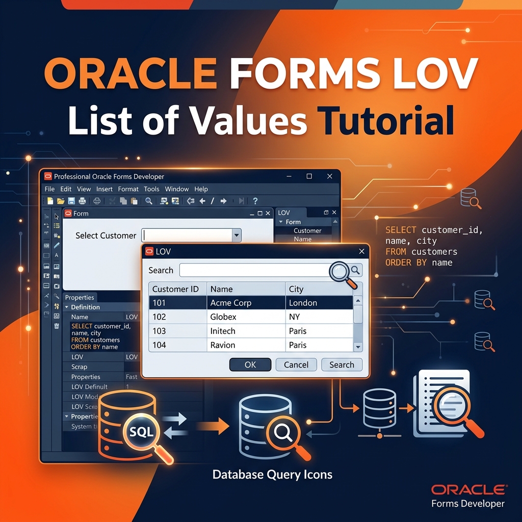 Oracle Forms LOV (List of Values) — Complete Tutorial