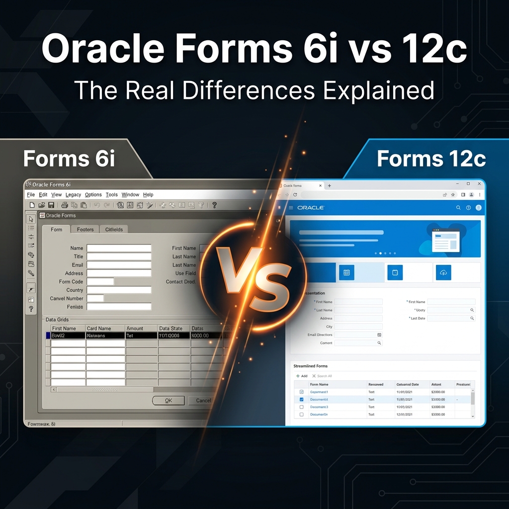 Oracle Forms 6i vs Oracle Forms 12c — What’s Really Different?
