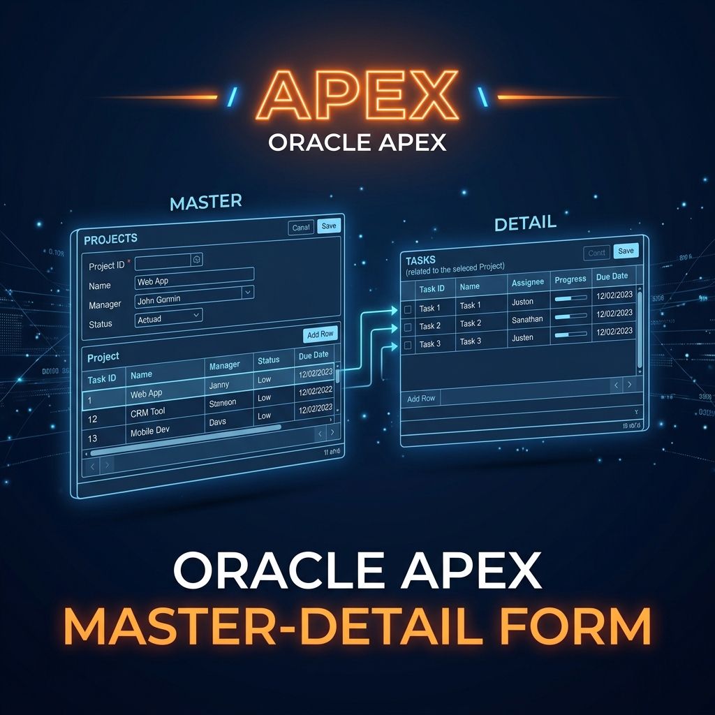 How to Build a Master-Detail Form in Oracle APEX