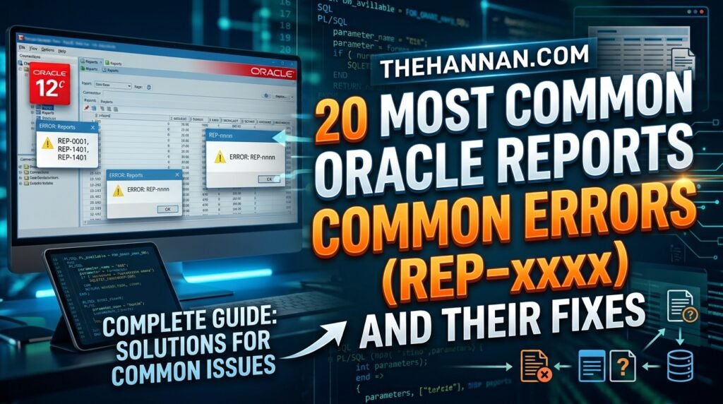 20 Most Common Oracle Reports Common Errors (REP xxxx) and Their Fixes