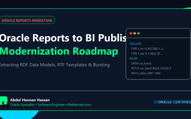Oracle Reports to BI Publisher Migration: Complete Step-by-Step Transition Guide
